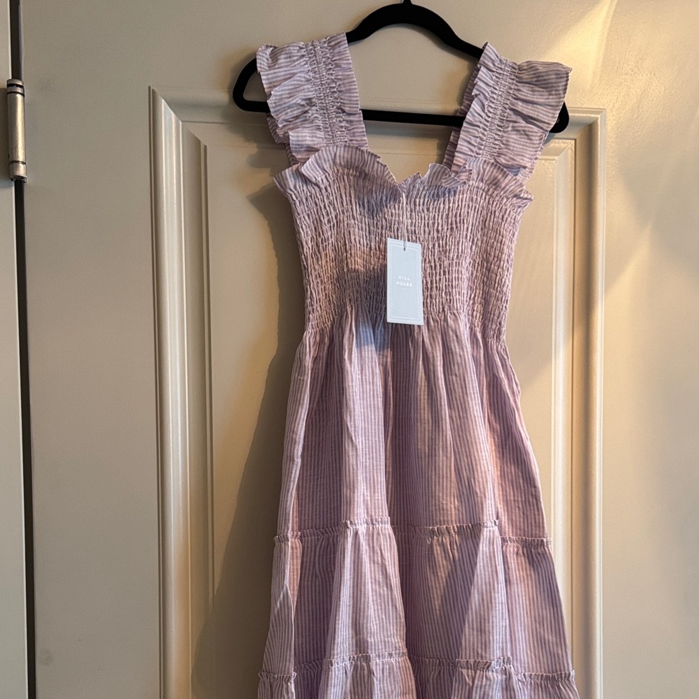 Charming Lavender Striped Dress - Picture 4 of 4